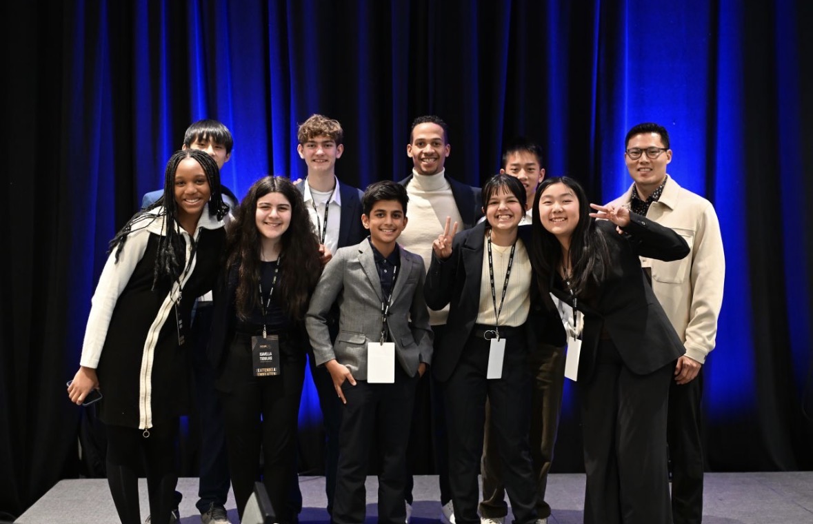 Josh Rainbow with next-generation leaders at Future Summit